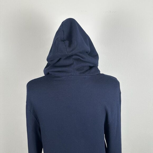 Cotton Citizen Jacket Mens Small Navy Blue Quarter Zip Hooded Side Zippers - Picture 7 of 14